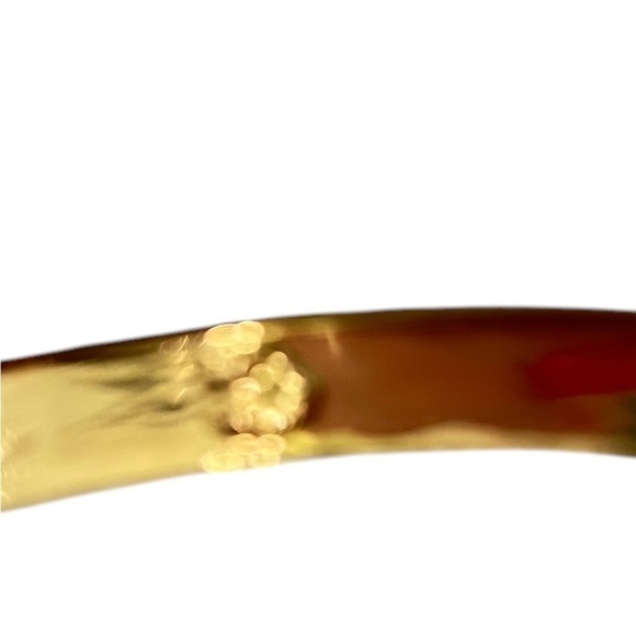 C wonder set of 2 Gold, white &  Turquoise Bangle bracelets in bag - Picture 5 of 5